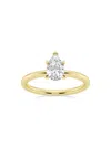 Saks Fifth Avenue Women's Build Your Own Collection 14k Yellow Gold & Lab Grown Pear Shape Diamond Solitaire Engagemen In 1 Tcw Yellow Gold