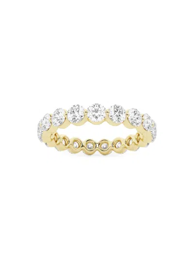 Saks Fifth Avenue Women's Build Your Own Collection 14k Yellow Gold & Lab Grown Round Diamond Floating Eternity Band In 2 Tcw Yellow Gold