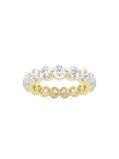 Saks Fifth Avenue Women's Build Your Own Collection 14k Yellow Gold & Lab Grown Round Diamond Floating Eternity Band In 3 Tcw Yellow Gold