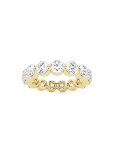 Saks Fifth Avenue Women's Build Your Own Collection 14k Yellow Gold & Lab Grown Round Diamond Floating Eternity Band In 4 Tcw Yellow Gold