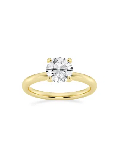 Saks Fifth Avenue Women's Build Your Own Collection 14k Yellow Gold & Lab Grown Round Diamond Solitare Engagement Ring In 1.5 Tcw Yellow Gold