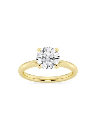 Saks Fifth Avenue Women's Build Your Own Collection 14k Yellow Gold & Lab Grown Round Diamond Solitare Engagement Ring In 2 Tcw Yellow Gold
