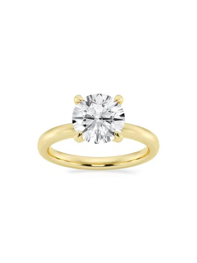 Saks Fifth Avenue Women's Build Your Own Collection 14k Yellow Gold & Lab Grown Round Diamond Solitare Engagement Ring In 3 Tcw Yellow Gold