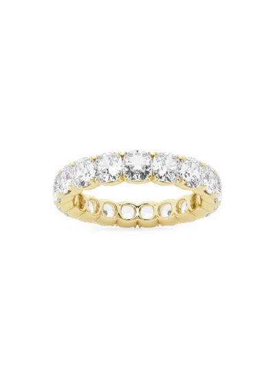 Saks Fifth Avenue Women's Build Your Own Collection 14k Yellow Gold & Natural Cushion Cut Diamond Eternity Band In 5 Tcw Yellow Gold