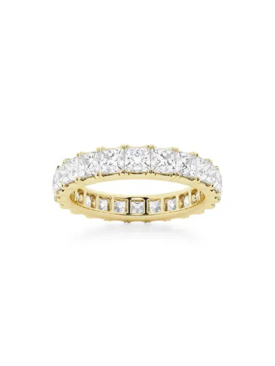 Saks Fifth Avenue Women's Build Your Own Collection 14k Yellow Gold & Natural Princess Diamond Eternity Band In 3 Tcw Yellow Gold