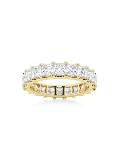 Saks Fifth Avenue Women's Build Your Own Collection 14k Yellow Gold & Natural Princess Diamond Eternity Band In 4 Tcw Yellow Gold