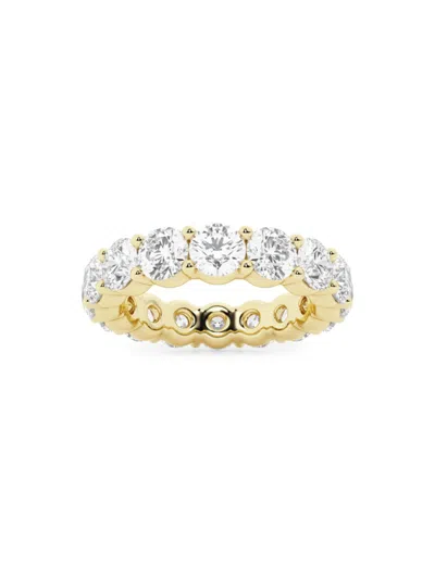 Saks Fifth Avenue Women's Build Your Own Collection 14k Yellow Gold & Natural Round Diamond Eternity Band In 5 Tcw Yellow Gold