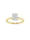 Saks Fifth Avenue Women's Build Your Own Collection 14k Yellow Gold & Lab Grown Oval Diamond Solitaire Engagement Ring In 1.5 Tcw Yellow Gold