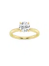 Saks Fifth Avenue Women's Build Your Own Collection 14k Yellow Gold & Round Natural Diamond Solitaire Engagement Ring In 1.5 Tcw