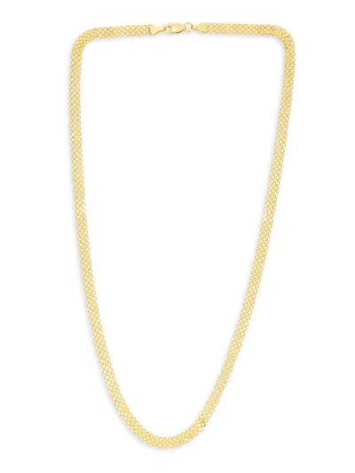Saks Fifth Avenue Women's Build Your Own Collection 14k Yellow Gold Bismark Chain Necklace In 4.7 Mm