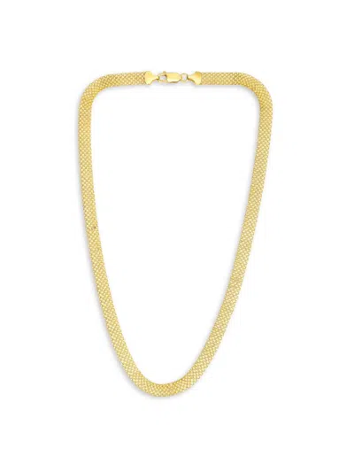 Saks Fifth Avenue Women's Build Your Own Collection 14k Yellow Gold Bismark Chain Necklace In 7 Mm