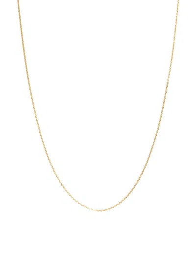Saks Fifth Avenue Women's Build Your Own Collection 14k Yellow Gold Diamond Cut Cable Chain Necklace In 1.3mm Yellow Gold