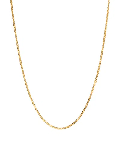 Saks Fifth Avenue Women's Build Your Own Collection 14k Yellow Gold Diamond Cut Cable Chain Necklace In 3.0mm Yellow Gold