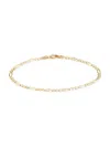 Saks Fifth Avenue Women's Build Your Own Collection 14k Yellow Gold Figaro Chain Bracelet In 3.1 Mm