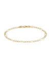 Saks Fifth Avenue Women's Build Your Own Collection 14k Yellow Gold Figaro Chain Bracelet In 3.8 Mm