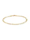 Saks Fifth Avenue Women's Build Your Own Collection 14k Yellow Gold Figaro Chain Bracelet In 4.5 Mm