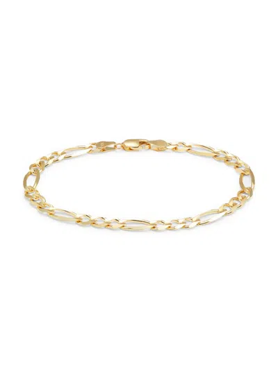 Saks Fifth Avenue Women's Build Your Own Collection 14k Yellow Gold Figaro Chain Bracelet In 6.0 Mm