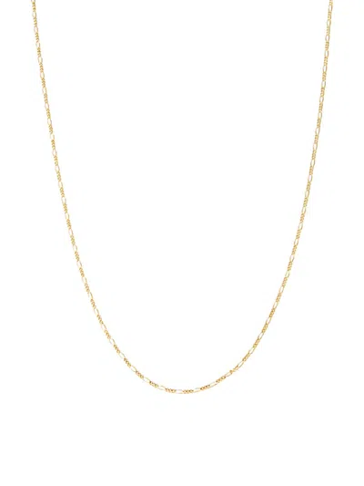 Saks Fifth Avenue Women's Build Your Own Collection 14k Yellow Gold Figaro Chain Necklace In 1.3 Mm