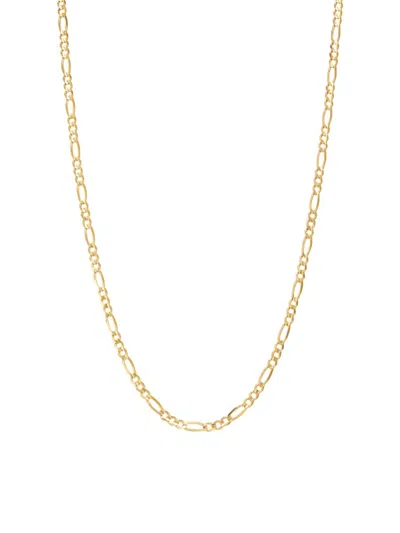 Saks Fifth Avenue Women's Build Your Own Collection 14k Yellow Gold Figaro Chain Necklace In 3.0 Mm