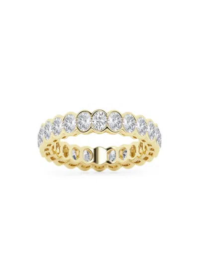 Saks Fifth Avenue Women's Build Your Own Collection 14k Yellow Gold Lab Grown Diamond Channel Eternity Ring In 2 Tcw