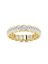 Saks Fifth Avenue Women's Build Your Own Collection 14k Yellow Gold Lab Grown Diamond Channel Eternity Ring In 3 Tcw