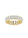 Saks Fifth Avenue Women's Build Your Own Collection 14k Yellow Gold Lab Grown Diamond Channel Eternity Ring In 3 Tcw