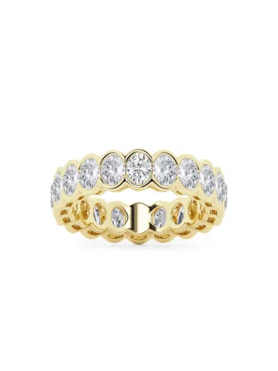 Saks Fifth Avenue Women's Build Your Own Collection 14k Yellow Gold Lab Grown Diamond Channel Eternity Ring In 3 Tcw