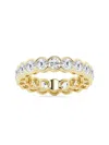 Saks Fifth Avenue Women's Build Your Own Collection 14k Yellow Gold Lab Grown Diamond Channel Eternity Ring In 4 Tcw