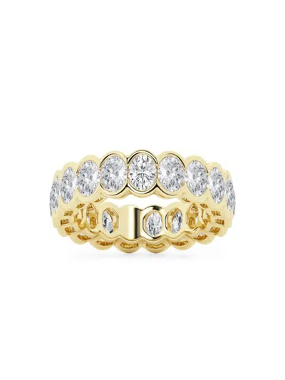 Saks Fifth Avenue Women's Build Your Own Collection 14k Yellow Gold Lab Grown Diamond Channel Eternity Ring In 4 Tcw