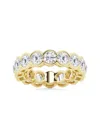 Saks Fifth Avenue Women's Build Your Own Collection 14k Yellow Gold Lab Grown Diamond Channel Eternity Ring In 5 Tcw