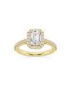 Saks Fifth Avenue Women's Build Your Own Collection 14k Yellow Gold Lab Grown Diamond Halo Engagement Ring In 1.3 Tcw