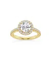 Saks Fifth Avenue Women's Build Your Own Collection 14k Yellow Gold Lab Grown Diamond Halo Engagement Ring In 2 Tcw