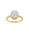 Saks Fifth Avenue Women's Build Your Own Collection 14k Yellow Gold Lab Grown Diamond Halo Engagement Ring In 2 Tcw