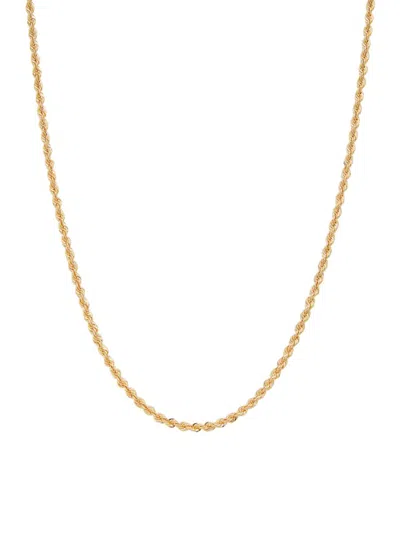 Saks Fifth Avenue Women's Build Your Own Collection 14k Yellow Gold Rope Chain Necklace In 3.0 Mm