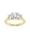 Saks Fifth Avenue Women's Build Your Own Collection 14k Yellow Gold Three Stone Lab Grown Diamond Engagement Ring In 2 Tcw