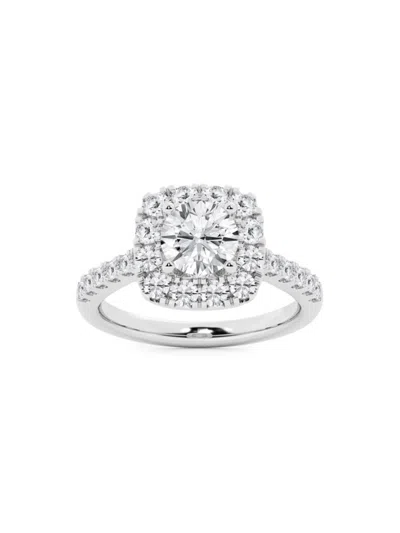 Saks Fifth Avenue Women's Build Your Own Collection Platinum & 2.5 Tcw Natural Diamond Engagement Ring In 5 Tcw Platinum