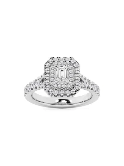 Saks Fifth Avenue Women's Build Your Own Collection Platinum & 5 Tcw Natural Diamond Engagement Ring In 5 Tcw Platinum