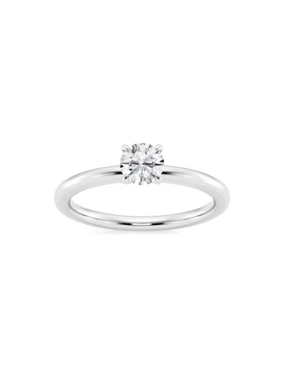 Saks Fifth Avenue Women's Build Your Own Collection Platinum & Lab Grown Round Diamond Solitaire Engagement Ring In 0.5 Tcw Platinum