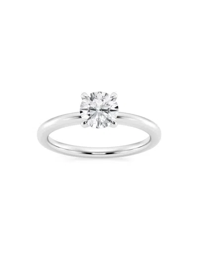 Saks Fifth Avenue Women's Build Your Own Collection Platinum & Lab Grown Round Diamond Solitaire Engagement Ring In 1 Tcw Platinum