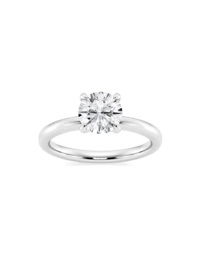 Saks Fifth Avenue Women's Build Your Own Collection Platinum & Lab Grown Round Diamond Solitaire Engagement Ring In 1.5 Tcw Platinum