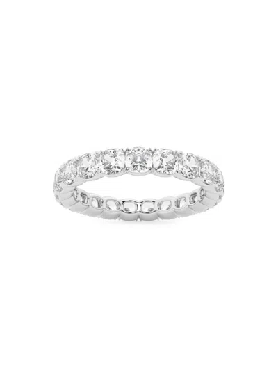 Saks Fifth Avenue Women's Build Your Own Collection Platinum & Natural Cushion Cut Diamond Eternity Band In 3 Tcw Platinum