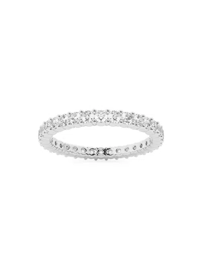 Saks Fifth Avenue Women's Build Your Own Collection Platinum & Natural Round Diamond Eternity Band In 1 Tcw Platinum