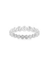 Saks Fifth Avenue Women's Build Your Own Collection Platinum & Natural Round Diamond Floating Eternity Band In 2 Tcw Platinum