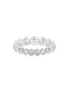 Saks Fifth Avenue Women's Build Your Own Collection Platinum & Natural Round Diamond Floating Eternity Band In 3 Tcw Platinum