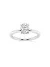 Saks Fifth Avenue Women's Build Your Own Collection Platinum & Oval Natural Diamond Solitaire Engagement Ring In 1 Tcw