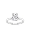 Saks Fifth Avenue Women's Build Your Own Collection Platinum & Oval Natural Diamond Solitaire Engagement Ring In 2 Tcw