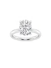Saks Fifth Avenue Women's Build Your Own Collection Platinum & Oval Natural Diamond Solitaire Engagement Ring In 2.5 Tcw