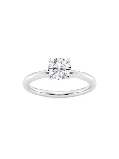 Saks Fifth Avenue Women's Build Your Own Collection Platinum & Round Natural Diamond Solitaire Engagement Ring In 1 Tcw