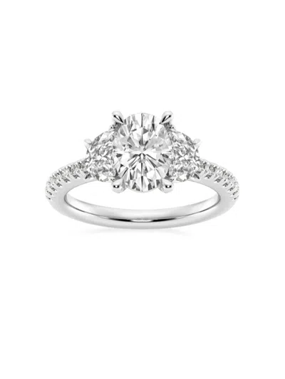 Saks Fifth Avenue Women's Build Your Own Collection Platinum & Three Stone Lab Grown Diamond Engagement Ring In 2.75 Tcw
