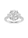 Saks Fifth Avenue Women's Build Your Own Collection Platinum & Three Stone Lab Grown Diamond Engagement Ring In 7 Tcw